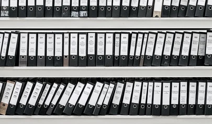 Organized quality management system records and controlled documents for ISO 9001